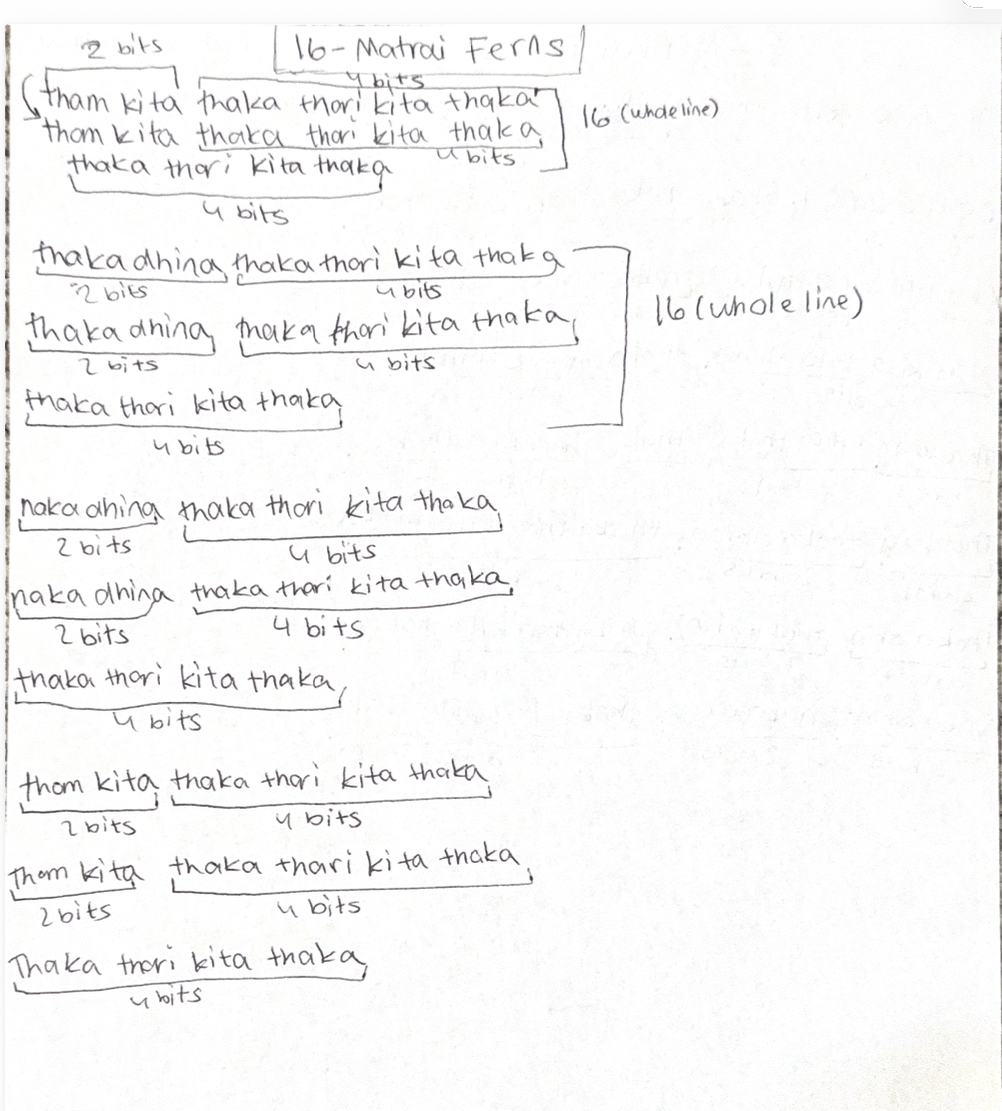 16 matrai handwritten